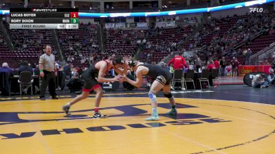 152 lbs First Round - Lucas Boyer, Elizabeth Forward vs Rory Dixon, Mahanoy Area
