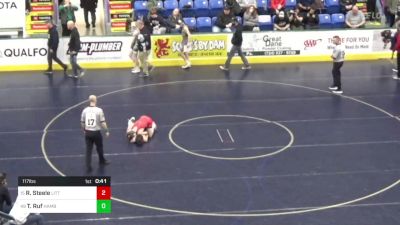 117 lbs Consi Of 32 #2 - Robby Steele, Littlestown vs Tyler Ruf, Hamburg