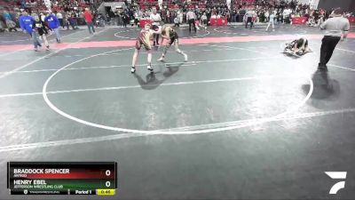 130 lbs Cons. Round 5 - Braddock Spencer, Antigo vs Henry Ebel, Jefferson Wrestling Club