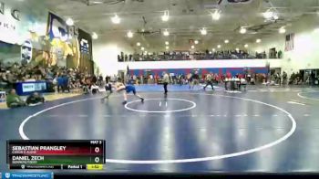 160 lbs Quarterfinal - Daniel Zech, Bonners Ferry vs Sebastian Prangley, Coeur D Alene