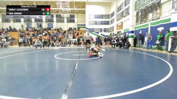 110 lbs 3rd Place Match - Emily Lucatero, Steele Canyon vs Mia Green, Helix