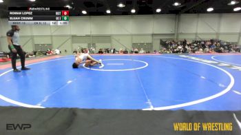100 lbs Rr Rnd 2 - Roman Lopez, Best Trained 14U 1 vs Elijah Crumm, OK Elite 14U 2