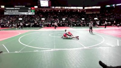 110 lbs Champ. Round 2 - Benjamin Boyle, EAG2 vs Lucas Allison, WTW3
