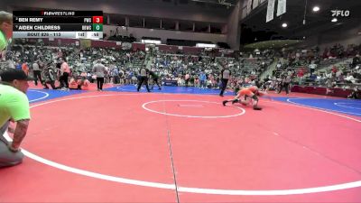 113 lbs Semifinal - Aiden Childress, Beebe Badgers Wrestling Club vs Ben Remy, Paris Wrestling Club