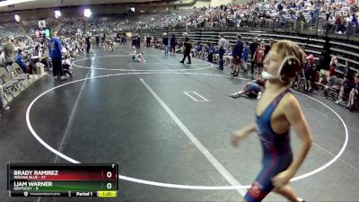 85 lbs Finals (8 Team) - Liam Warner, Kentucky vs Brady Ramirez, Indiana Blue