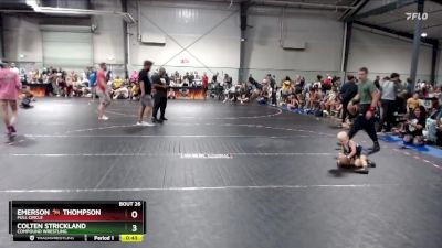 38 lbs Semifinal - Emerson &#128014; Thompson, Full Circle vs Colten Strickland, Compound Wrestling