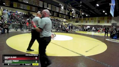 144 lbs 5th Place Match - Diego Eligio, Ayala vs Braden Priest, Bakersfield