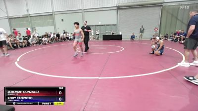 120 lbs Semis & 3rd Wb (16 Team) - Jeremiah Gonzalez, Idaho vs Kody Tanimoto, Texas Blue