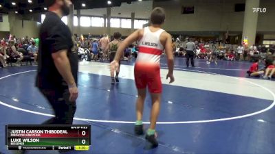 130+140 Round 4 - Justin Carson Thibodeaux, Predator Wrestling vs Luke Wilson, Bessemer