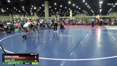 132 lbs Quarterfinal - Quinn Ivey, Stronghold Wrestling Club vs George Dennis, Kentucky Extreme Wrestling Clu