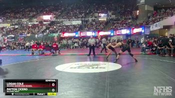 AA - 170 lbs Semifinal - Payton Cicero, Billings West vs Logan Cole, Billings Senior High School