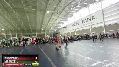 187 lbs Champ Round 1 (16 Team) - Rocco Folino, Warriors Of Christ vs Leo Weston, Colorado Xtreme