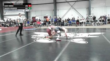 133 lbs Consi Of 8 #1 - Alex Oberc, Springfield vs Mason Johnson, Centenary