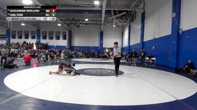 113 lbs Consi Of 8 #1 - Alexander Orellana, Woburn vs Joel Puri, Bellingham