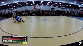 157 lbs Champ. Round 1 - Ben Borders, Williamsburg Wrestling Club vs Vincent Via, Bandits