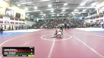 157 lbs Champ. Round 2 - Jacob Spatola, Desert Ridge High School vs Mike Johnson, Casteel High School