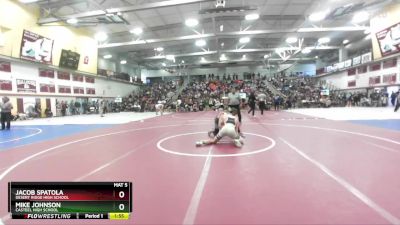 157 lbs Champ. Round 2 - Jacob Spatola, Desert Ridge High School vs Mike Johnson, Casteel High School