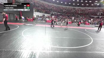 132 lbs Champ. Round 2 - Annie Frye, Whitehall Wrestling Club vs Evelyn Eckdhal, Monroe Wrestling Club