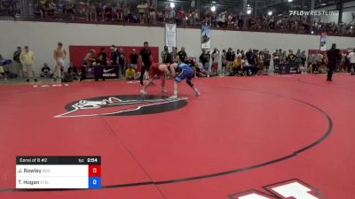 86 kg Consi Of 8 #2 - James Rowley, Boilermaker RTC vs Tucker Hogan, Stellar Trained