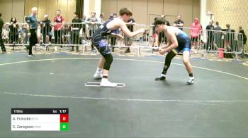 172 lbs Quarterfinal - Arel Francke, Betsu WC vs Carlos Zaragoza, Brawley Wr Ac