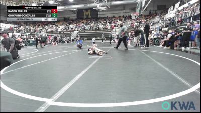 55 lbs Semifinal - Kasen Fuller, Comanche Takedown Club vs Giovanni Gonzales, Standfast