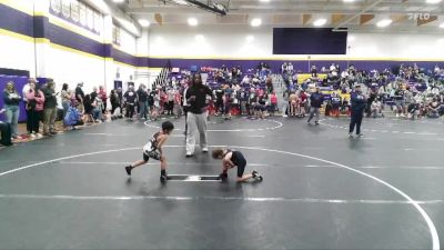 45 lbs Round 3 - Isaac Salgado, Mighty Warriors Wrestling Acad vs Everleigh Baxley, West Wateree