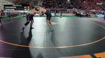 3A 285 lbs Quarterfinal - Kyle VanVleet, Kellogg vs Caleb Grow, Priest River