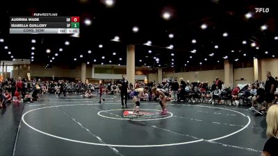 132 lbs Cons. Semi - Audrina Wade, Gladiator Wrestling vs Isabella Guillory, BRAWL PINK