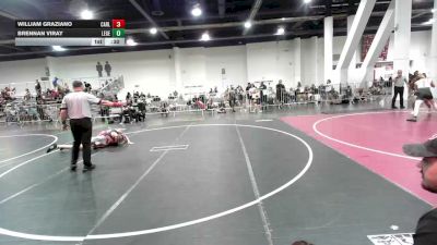 130 lbs Consi Of 8 #2 - William Graziano, Carlsbad Wr Ac vs Brennan Viray, Legends Of Gold LV