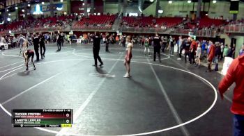 90 lbs Champ. Round 1 - Tucker Steffen, West Point Wrestling Club vs Landyn Leffler, Aurora Wrestling Club