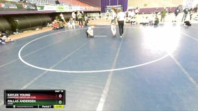 G109-116 lbs Round 2 - Pallas Andersen, Utah vs Kaylee Young, Champions Wrestling Club