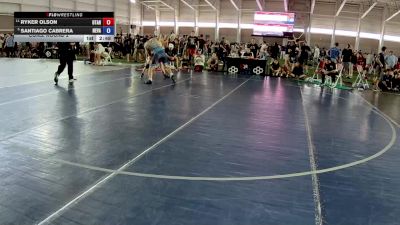 175 lbs Cons. Round 2 - Ryker Olson, Utah vs Santiago Cabrera, Nevada