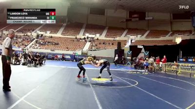 D1-113 lbs Champ. Round 1 - Francisco Miranda, Sunnyside High School vs Landon Loya, Gilbert High School