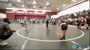 61 lbs Quarterfinal - Franciso Lopez, OKC Saints Wrestling vs Jasper Lockett Jr, Cowboy Wrestling Club