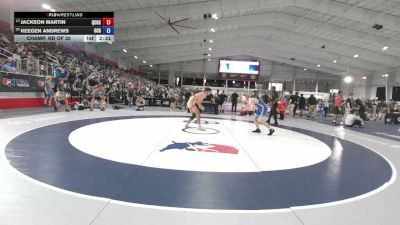 175 lbs Champ. Rd Of 32 - Jackson Martin, Queen City Grappling Club vs Keegen Andrews, Ohio Crazy Goats