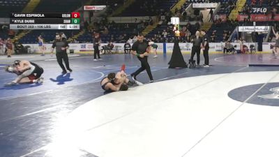 106 lbs 3rd Place - Gavin Espinola, Greater Lowell vs Kyle Dube, Shawsheen