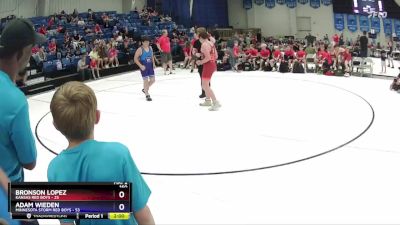 160 lbs Round 2 (6 Team) - Bronson Lopez, Kansas Red Boys vs Adam Wieden, Minnesota Storm Red Boys