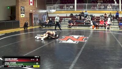 157 lbs Quarterfinal - Cole Starr, Big Bend Community College vs Jacob Hubby, North Idaho College