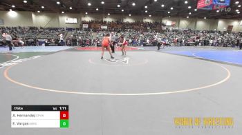 175 lbs Quarterfinal - Alixia Hernandez, Eagle Point Youth Wrestling vs Evelyn Vargas, Merced Bears WC