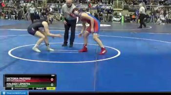 140 lbs Quarterfinal - Haleigh LeMatta, Harvey - Wells County vs Victoria Pasterz, Des-Lacs Burlington