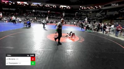 75 lbs Round Of 16 - Joseph Biviano, Lodi vs Jack Thompson, Tinton Falls Wrestling Club