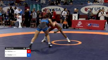 50 kg Prelims - Aliyah Rollins, Unattached vs Esther Walker, Warrior Wrestling Club