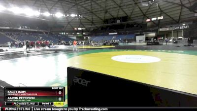 45-47 lbs Quarterfinal - Aaron Peterson, Forks Wrestling Club vs Kacey Isom, Prometheus Wrestling Club