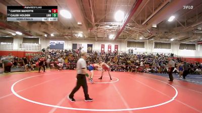 150 lbs Semifinal - Carter Mayotte, Pinkerton Academy vs Caleb Holden, Londonderry