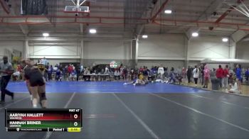 140 lbs Cons. Round 3 - Aariyah Hallett, WAUSEON vs Hannah Briner, LEBANON