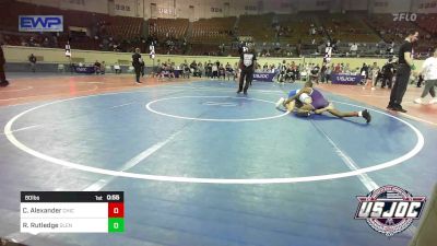 80 lbs Semifinal - Cam Alexander, Chickasha Youth Wrestling vs Rhett Rutledge, Glenpool Warriors