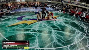 160 lbs Semis & 1st Wrestleback (8 Team) - Chase Osborne, Batavia vs Waylon Hargrove, LaCrosse Aquinas