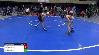 74 lbs Quarterfinal - Maddox Rogers, Charlottesville vs Jake Wehner, Toms River