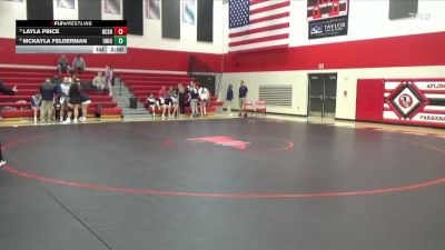 100 lbs Quarterfinal - Layla Price, BCLUW-SH vs Mckayla Felderman, Union Community