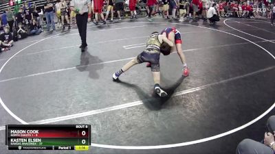 100 lbs Round 3 (6 Team) - Kasten Elsen, Kansas Anaconda vs Mason Cook, North Dakota 1